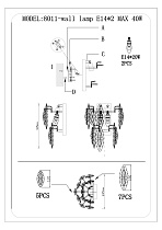 Бра из дымчатого стекла