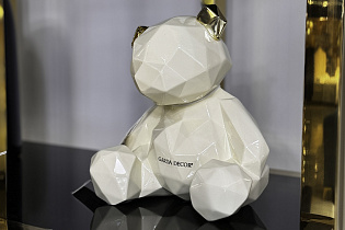 Статуэтка "Мишка" белая