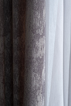 Портьера HOUSTON 275х260см серая