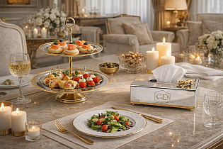 Подставка для закусок "Леопарды"