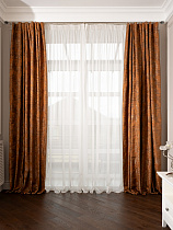 Портьера Bromley 275х260см оранжевая