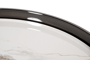 Стол журнальный белый керамогранит/черный хром 4 (превью)