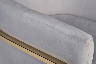 Кресло велюровое серо-голубое 3 (превью)