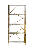 Стеллаж с прозрачным стеклом (золотой) 1 (превью)