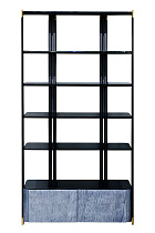 Стеллаж Chivaz с полками из черного стекла