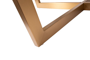 Стол журнальный Pearl White круглый белый/золото 3 (превью)