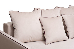 Диван Морес(Mores) трехместный раскладной бежевый с кантом