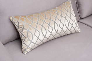 Диван Trevi трехместный раскладной с кантом серый 4 (превью)