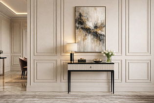 Консоль Este черно-серая