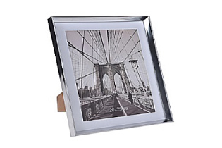 Фоторамка декоративная серебристая