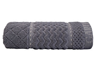 Полотенце «Наполи» 70*140 серое 2 (превью)