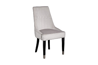 Стул Elegante велюровый светло-серый