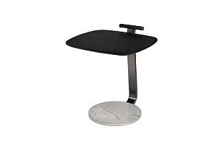 Столик журнальный приставной серый