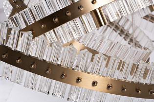 Люстра подвесная Галактика (Galaxy) прозрачное стекло/золото