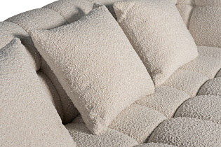 Диван Prato трехместный букле белый