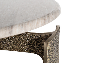 Столик журнальный круглый мраморный