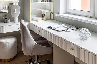 Кресло офисное серое велюровое/хром 8 (превью)