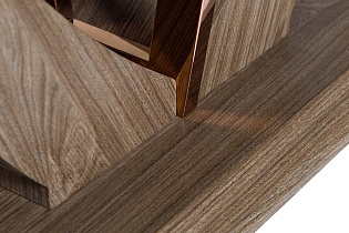 Консоль со стеклом бежевая