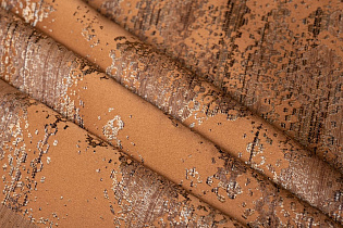 Ткань портьерная БРОМЛИ (BROMLEY) оранжевая