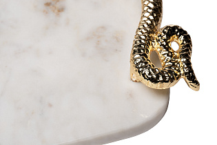 Поднос декоративный мраморный Серпенте (Serpente)