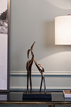 Статуэтка «Две цапли» золотая 2 (превью)