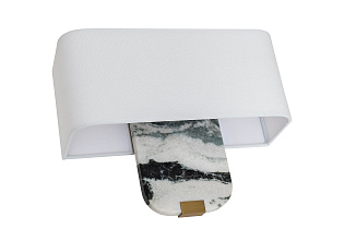 Бра мраморное с белым абажуром 2 (превью)