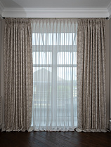 Портьера Серпенте (Serpente) 275х260см золотая