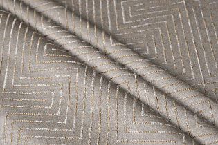 Ткань портьерная Глянец (GLOSS) бежевая