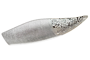 Блюдо керамическое серебряное