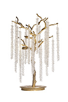 Лампа настольная со стеклянными подвесами цвет золото 1 (превью)