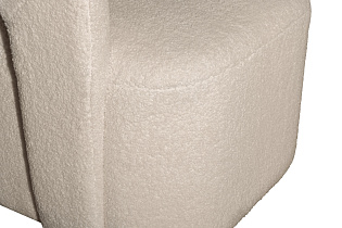 Кресло Тедди (Teddy) вращающееся искусственный мех белое 3 (превью)