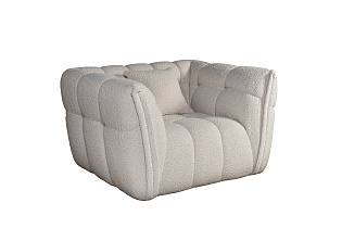 Кресло Prato букле белое