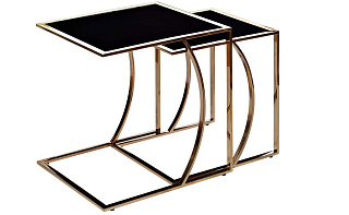 Стол журнальный на металлическом каркасе