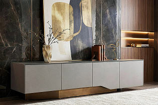 Тумба под телевизор со стеклянной столешницей 7 (превью)