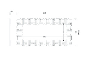 Зеркало настенное