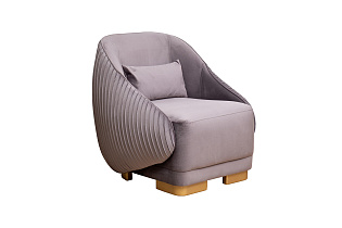 Кресло Палаццо(Palazzo) велюровое серое