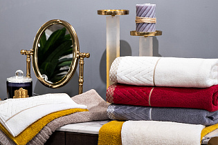 Полотенце "Орсетто" 50*90 бордовое