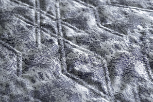 Покрывало HOUSTON 260х260см серое со стежкой