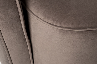 Кресло вращающееся велюровое серое