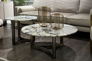 Столик журнальный круглый мраморный 7 (превью)