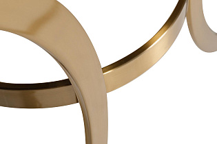 Консоль со стеклянной столешницей под мрамор