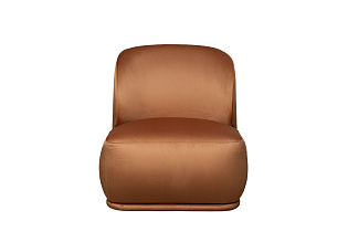 Кресло Капри Базовая(Capri Basic) велюровое терракотовое