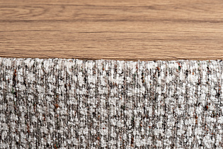 Столик прикроватный мягкий Runa шенилл серый 3 (превью)