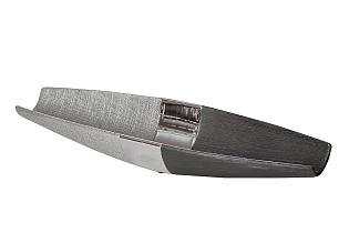 Блюдо керамическое черное с серебром