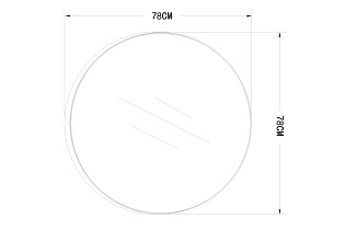 Зеркало круглое в металлической объемной раме 2 (превью)