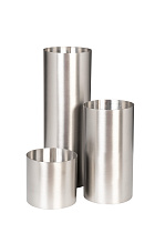 Ваза металлическая матовый никель