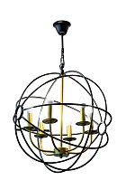 Светильник потолочный «Сфера» латунь/черный 1 (превью)
