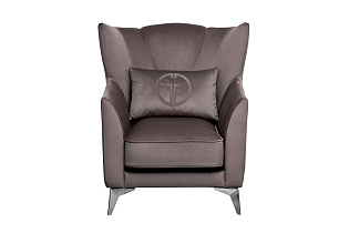 Кресло Siena велюровое коричневое