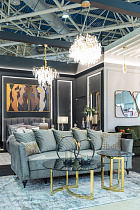 Стол журнальный золотой с темным стеклом 6 (превью)