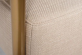 Кресло серое/матовое золото